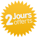 2 jours offerts